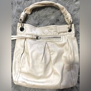 Coach Cream Leather Tote